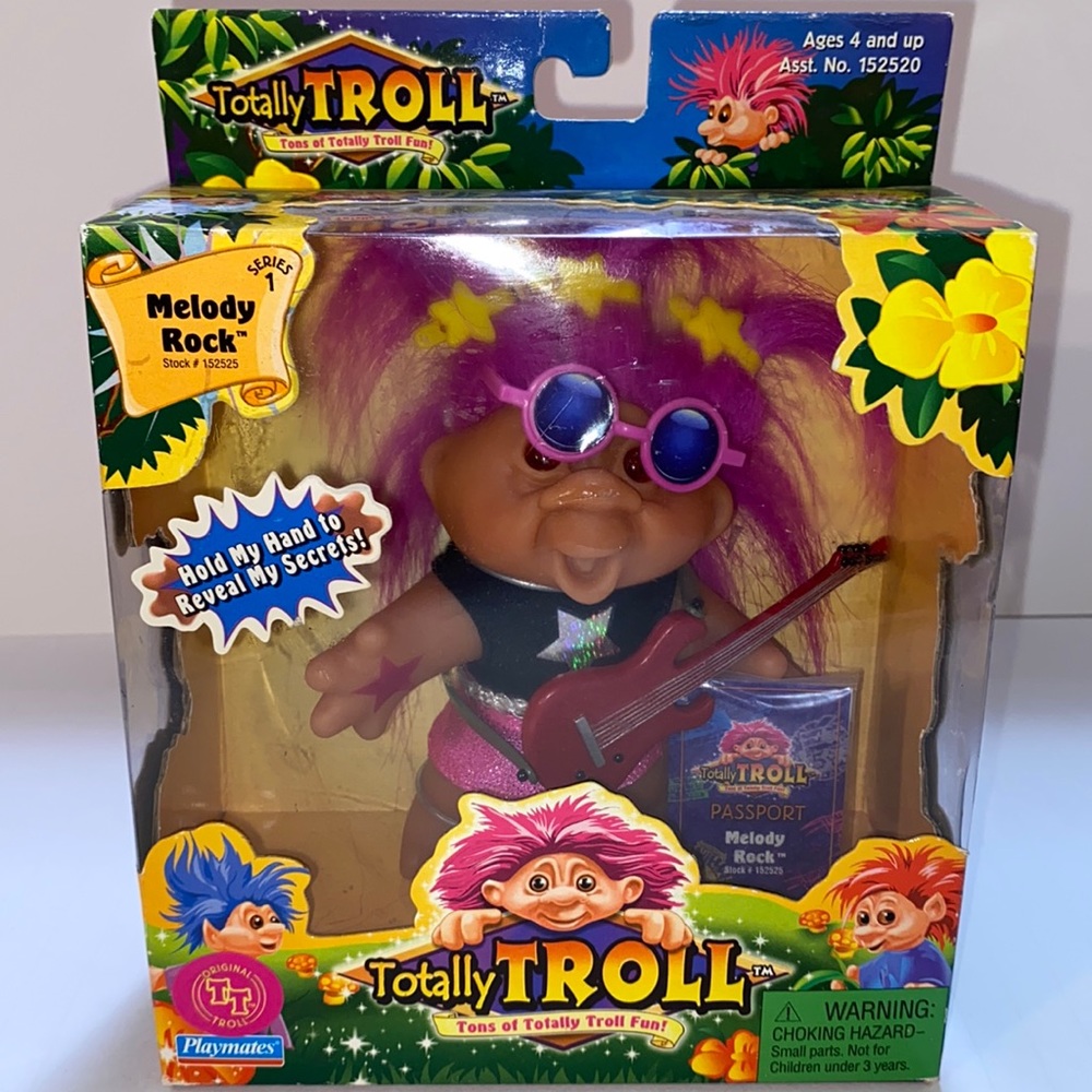 2001 Playmates Toy Inc Totally Troll Melody Rock